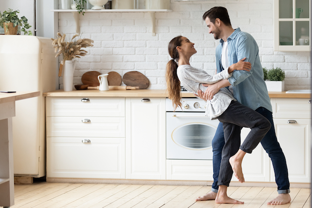 Relationship Coaching Services - Couple Dancing In Kitchen
